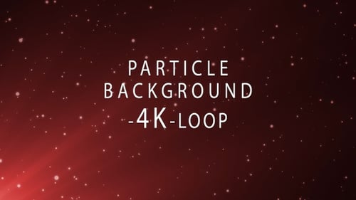 Abstract Floating Glowing Particles Loop Background