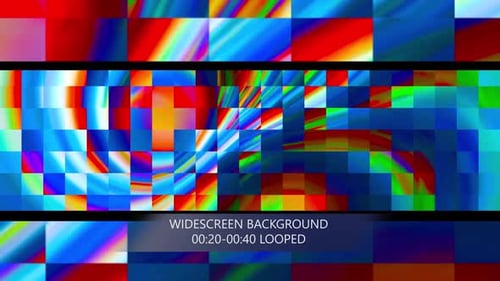 Colorful Glitch Pixelated Data Digital Background Loop