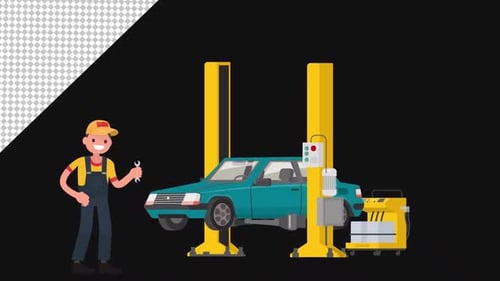 Car Mechanic 2d | Alpha Channel