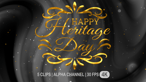 Happy Heritage Day Text Animation
