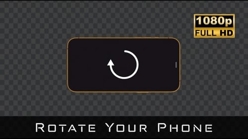 Animated Smartphone Device Rotation Indicator