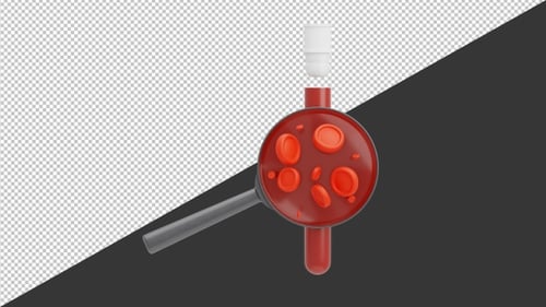 3D Anemia Blood Analysis | Alpha Channel
