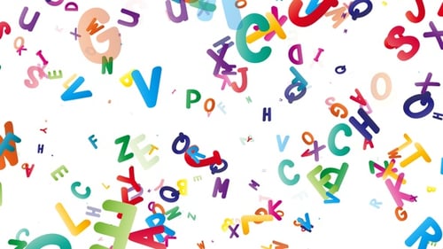 English Alphabets Letters Alpha Loop V4