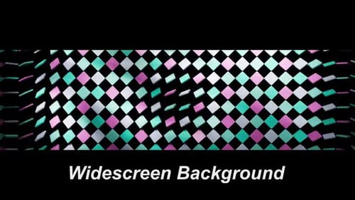 Green And Pink Geometric Pattern Presentation Widescreen Background