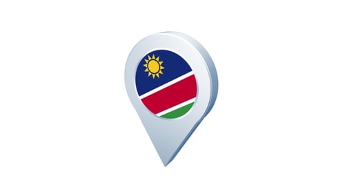 Namibia Flag Pin Icon