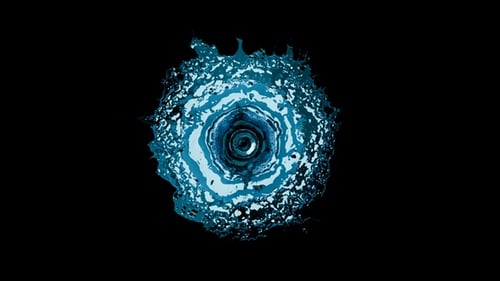 Blue Liquid Fluid Burst Reveal Transition