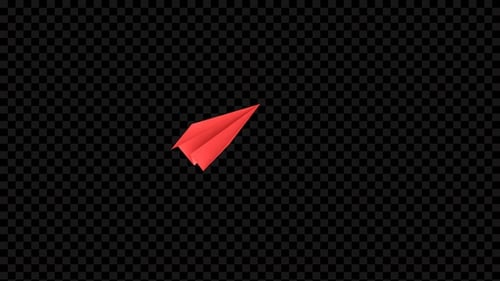 Simple Paper Airplane Fly-by Reveal Transition