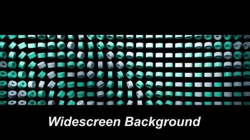 Green And White Geometric Pattern Presentation Widescreen Background