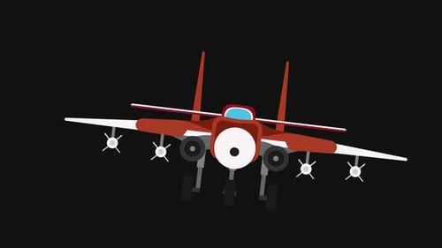 Old Airplane Transportation Plane Fly Travel Transport Animation