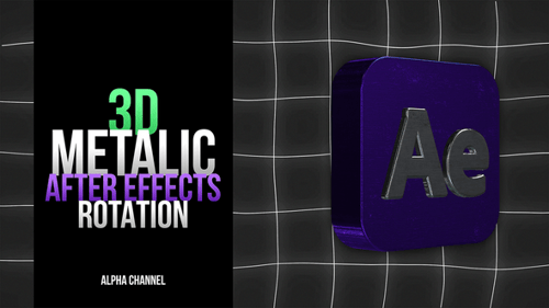 3D Metalic After Effects Rotation