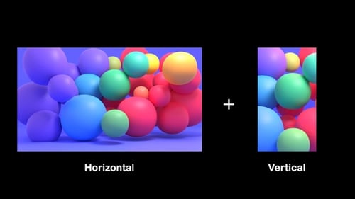 Colorful Bouncing Spheres Abstract Animation Horizontal
