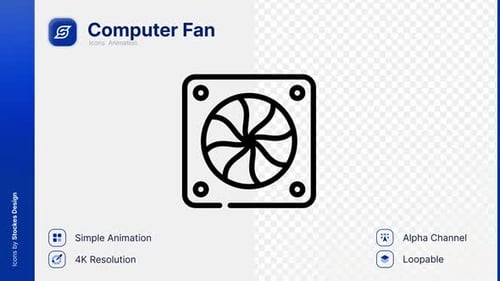 Animation Computer Fan Icon