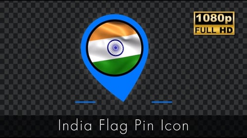 India Flag Pin Icon