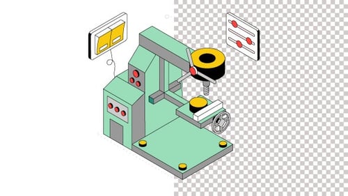 Machine Animation Alpha Channel