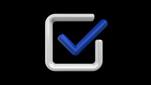 Lista de verificação Right Supers Icon Bugs White Blue Pop Up Boa lista de verificação Verificada Checkmark Vote 6