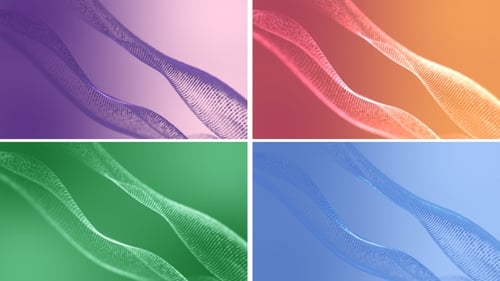 Abstract Digital Flowing Wave Particle Background