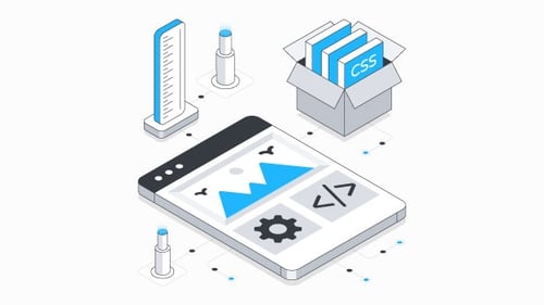 Web Design Isometric Animation Alpha Channel