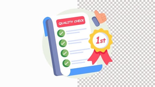 Quality Award Animation Alpha Channel