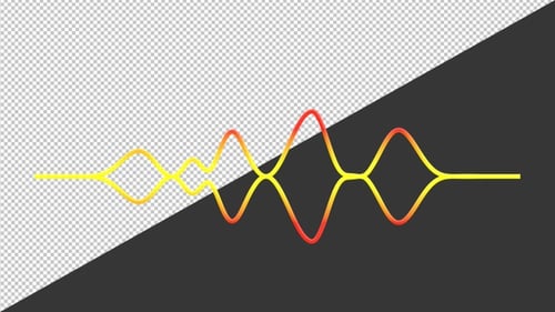 3D Animation of Sound Wave | Alpha Channel