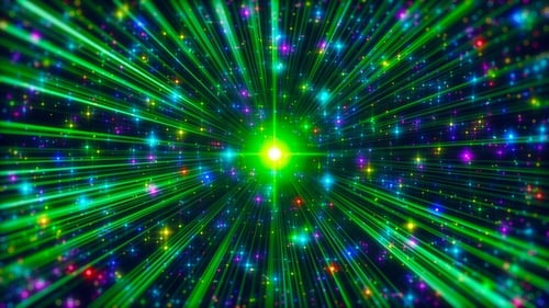 Rainbow VJ Dancing Tunnel Seamless Loop V5