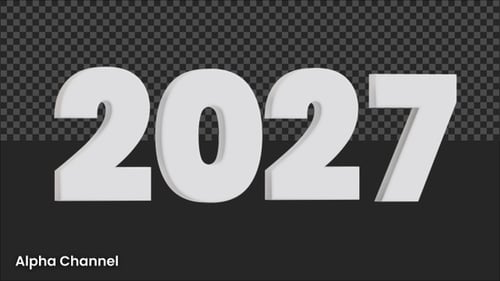 2027 New Year Scrolling Timeline