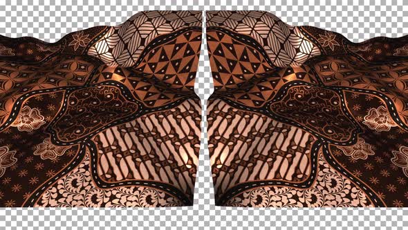 Indonesia Ethnic Silk Pattern Cloth Fabric Wave Alpha Songket Batik ...