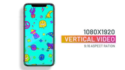 Good vibes seamless looping background pattern animation for social media posts