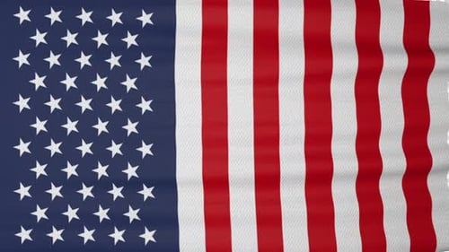 Patriotic USA Flag Waving Screen Transitions