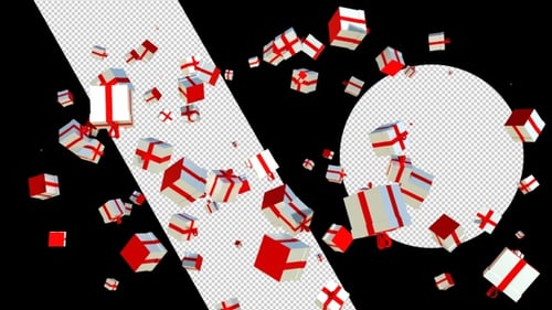 Christmas Box Background Alpha