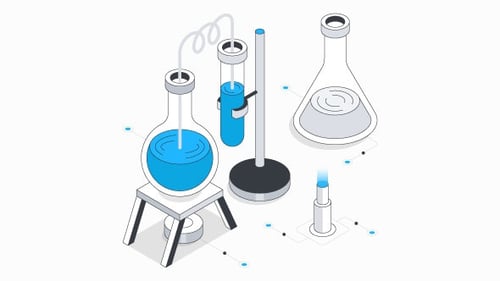 Laboratory Isometric Animation Alpha Channel