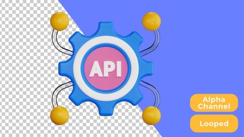 3D Animated Api Setting | Design and Development | Alpha Channel