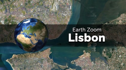 Global Earth Zoom to City Map Animation