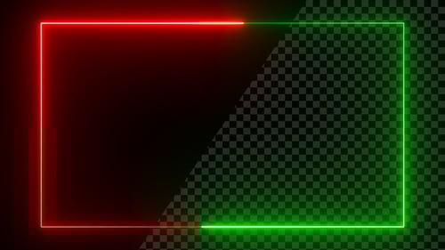 Red & Green Neon Frame Loop V2