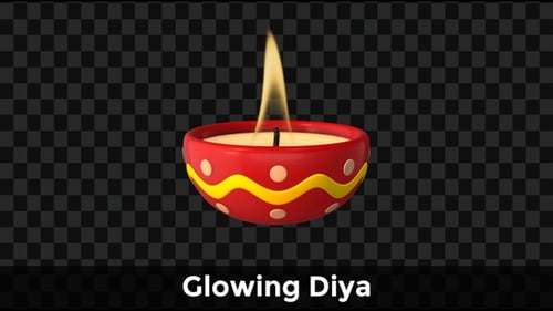 Glowing Diya — Animation lumineuse du festival de Diwali