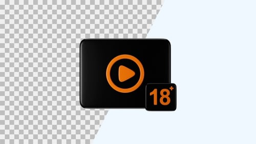 3D Animation Icon of Adulf Content | Alpha Channel