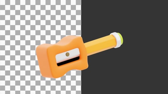 3D Animation of Compact Manual Pencil Sharpener for Everyday Use ...