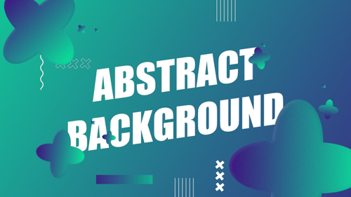 Dynamic Abstract Background with Fluid Shapes and Geometric Elements