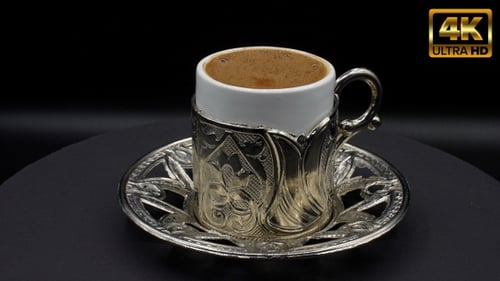 Turkish Coffee in a Fancy Cup