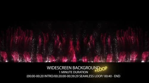 Firework Red Glow Light Particles