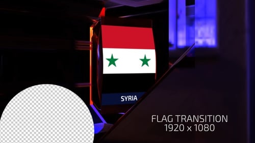 Futuristic Country Flag Reveal Animation