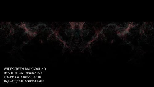 Abstract Digital Particle Wave Background Loop