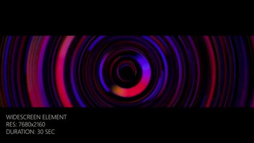 Widescreen Circles Purple