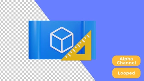3D Animated Blueprint | Design and Development | Alpha Channel