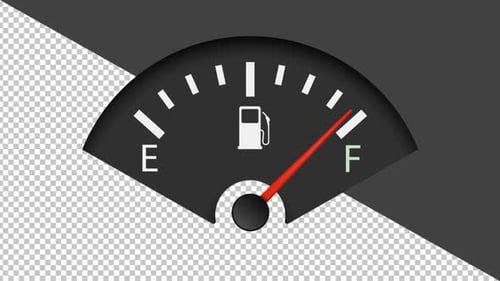 Fahrzeuganzeige für maximalen Kraftstoffstand, voller Tank — Full HD Alpha