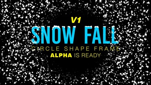 Snowfall Circle Shape Frame