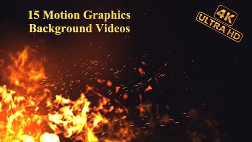 Orange Bokeh Light Particles Animated Background