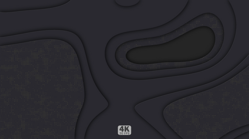 Modern Abstract Looping Background with Flowing Paper Cut Contours