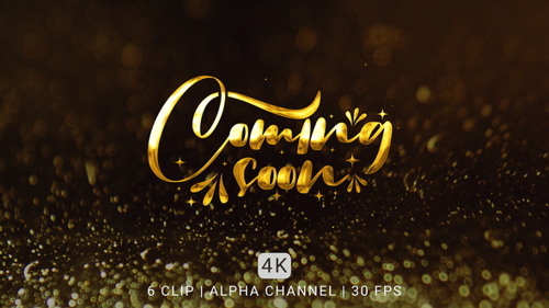 Decorative Coming Soon Text Reveal Animation