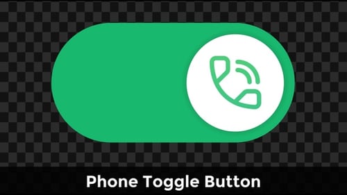 Botão de alternância do telefone — Animação de ligar/desligar o acesso à chamada