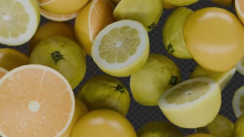 Sliced Lemon And Orange Transition